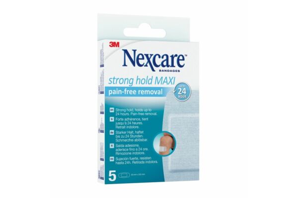 3M Nexcare Strong Hold Maxi Pain Free Removal 50x100mm 5 Stk