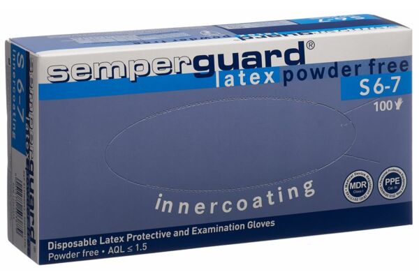 Semperguard Handschuhe Latex IC S puderfrei weiss 100 Stk