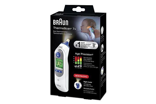 Braun ThermoScan 7 + IRT 6525 mit AgePrecision und Nacht Modus acquistare  online
