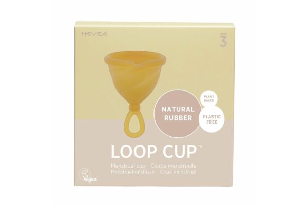 HEVEA Loop Cup Coupe de menstruation Gr3 100% caoutchouc