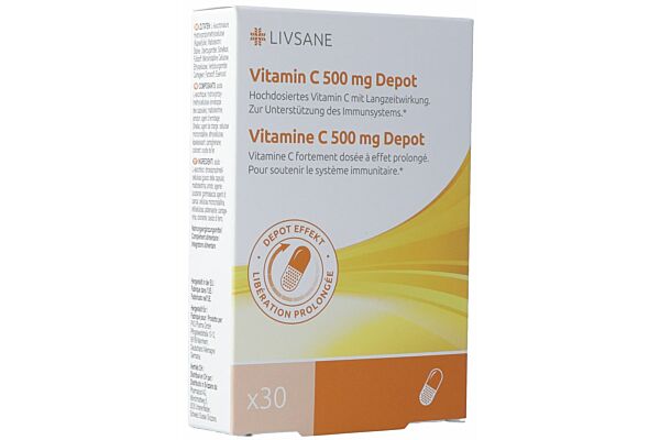 Livsane Vitamine C dépôt caps 500 mg 30 pce