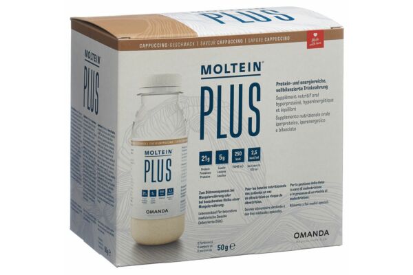 Moltein PLUS 2.5 Cappuccino 6 Fl 50 g