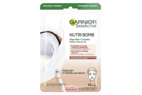 Garnier SkinActive Tuchmaske Nutri Bomb 28 g jetzt bestellen | Coop Vitality | Tuchmasken