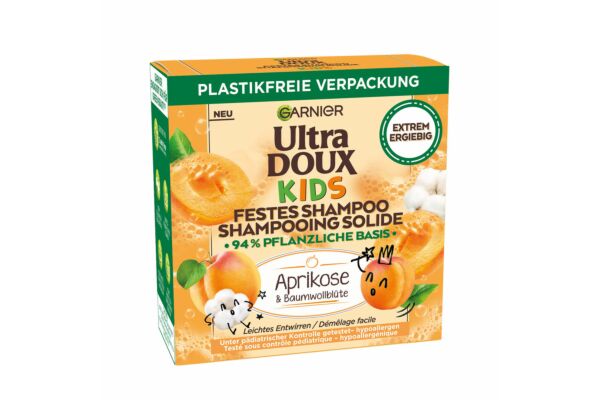 Ultra Doux Kids solid shampooing abricot & fleur de coton 60 g