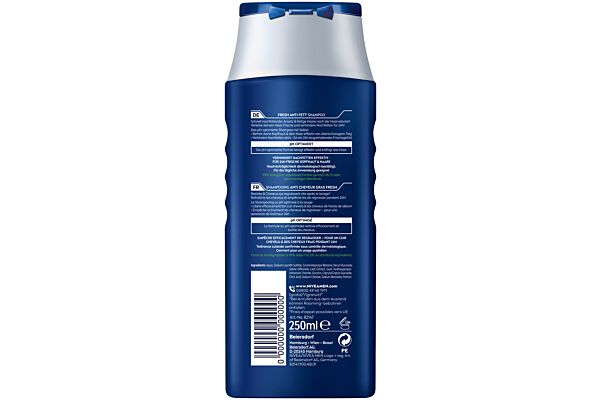 Nivea Fresh Anti Fett Shampoo pH-Optimal Fl 250 ml