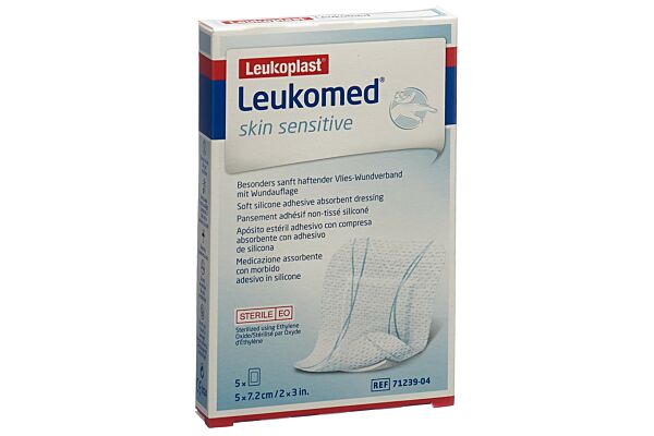Leukomed skin sensitive 5x7.2cm 5 Stk