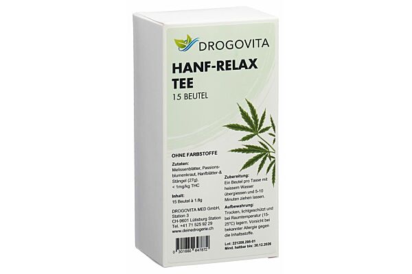 Drogovita Hanf-Relax Tee Btl 15 Stk
