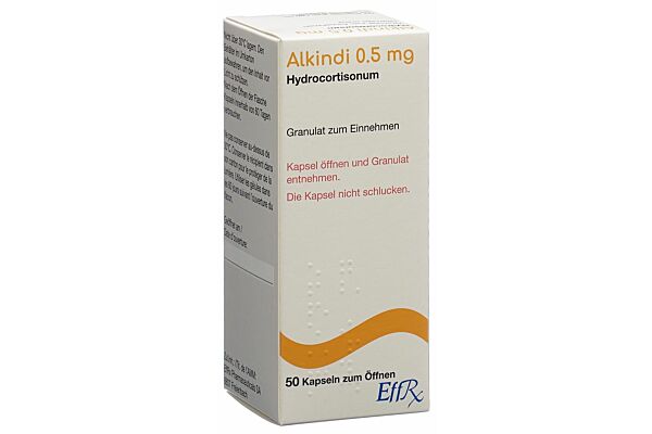 Alkindi Gran 0.5 mg Kapseln zum Öffnen Fl 50 Stk
