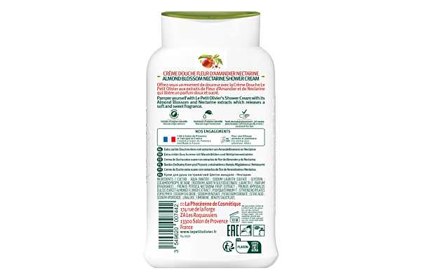 Le Petit Olivier Duschcreme Mandelblüten-Nektarine Fl 250 ml