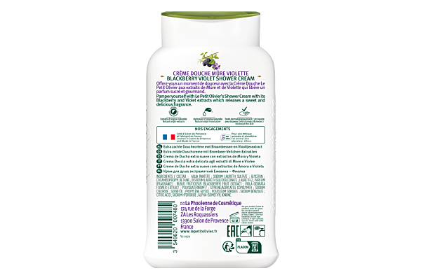 Le Petit Olivier crème douche mûre violette fl 250 ml