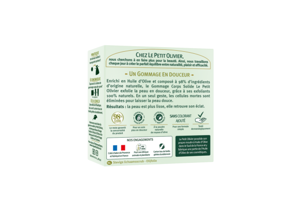 Le Petit Olivier gommage corps solide huile d'olive carton 100 g