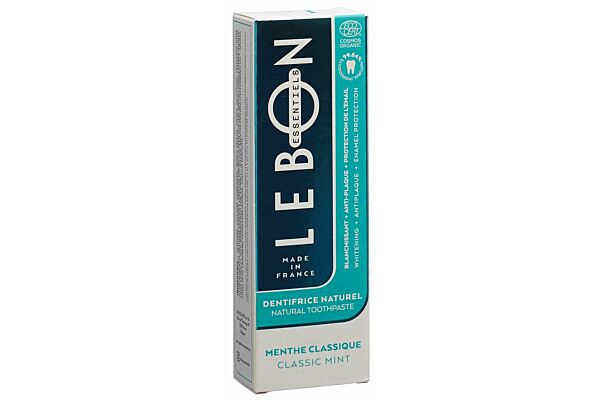 LEBON ESSENTIELS dentifrice menthe classique bio tb 80 ml