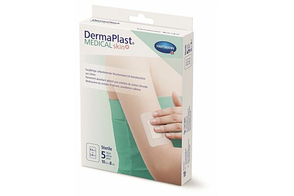 DermaPlast Medical skin+ 10x8cm 5 Stk