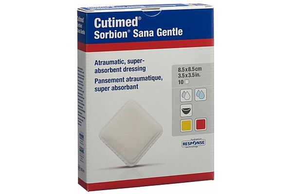 Cutimed Sorbion Sana Gentle 8.5x8.5cm 10 pce