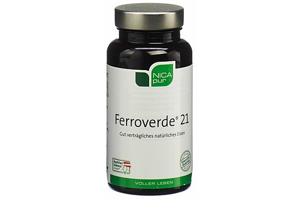Ferroverde caps 21 mg fer végétal bte 60 pce