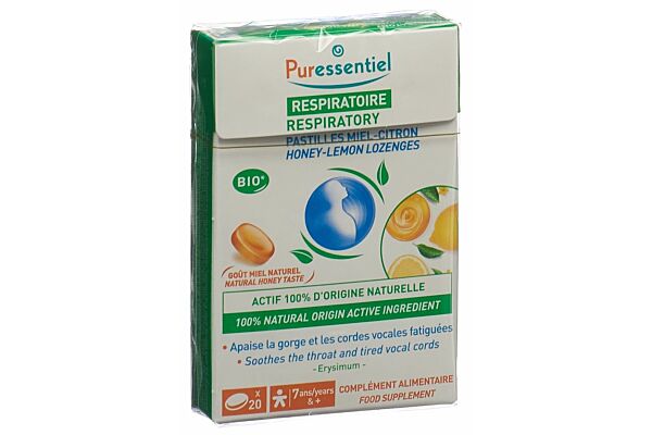 Puressentiel cpr sucer voies respiratoires miel citron 20 pce