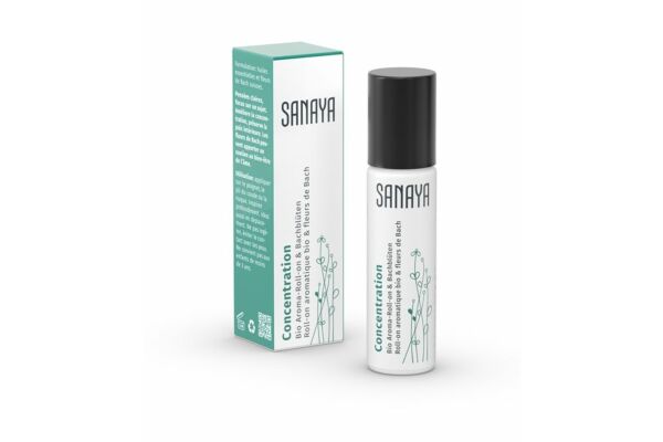 Sanaya Aroma & Bachblüten Roll on Concentration Bio 10 ml