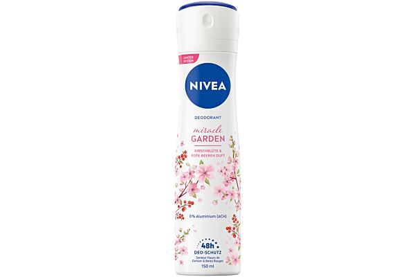 Nivea Female Deo Miracle Garden Kirschblüte Aeros Spr 150 ml