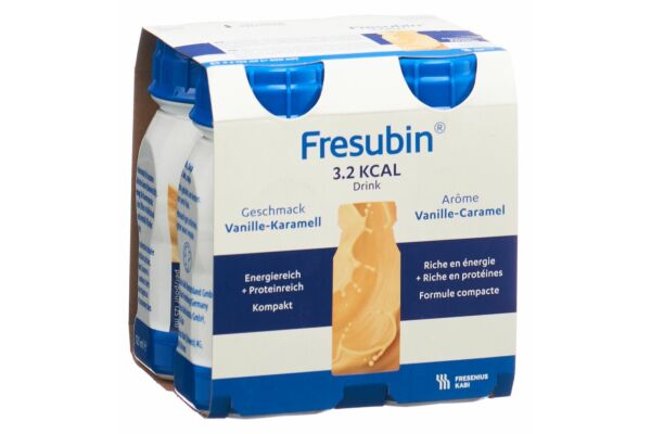 Fresubin 3.2 kcal DRINK Vanille-Caramel 4 Fl 125 ml