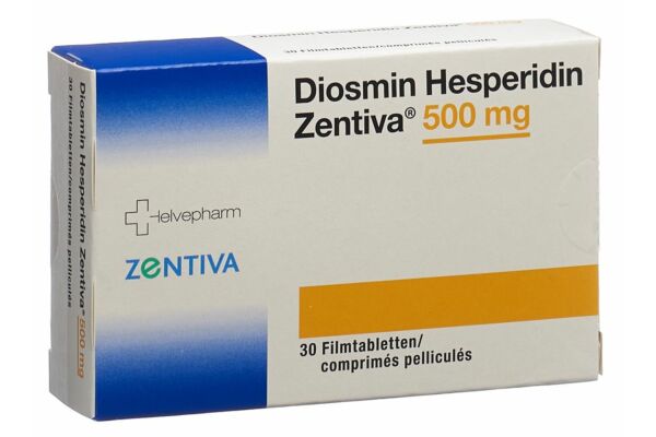 Diosmin Hesperidin Zentiva Filmtabl 500 mg 30 Stk
