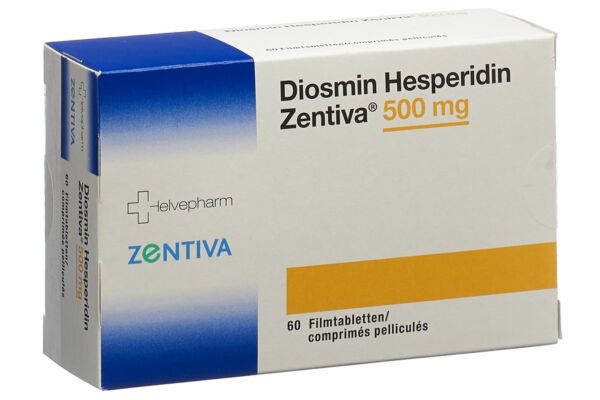 Diosmin Hesperidin Zentiva Filmtabl 500 mg 60 Stk
