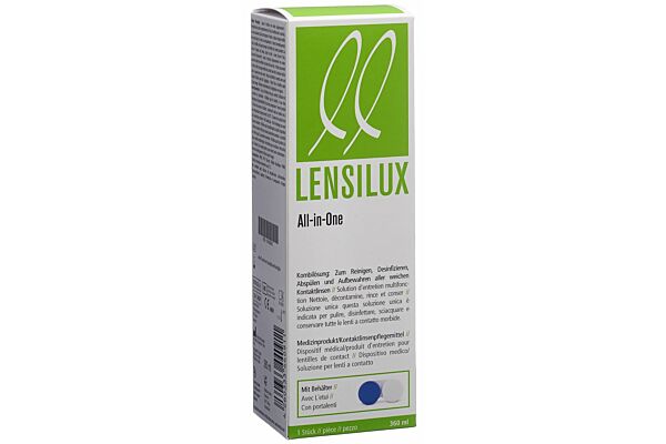 Lensilux All-in-One solution combinée +conteneur fl 360 ml