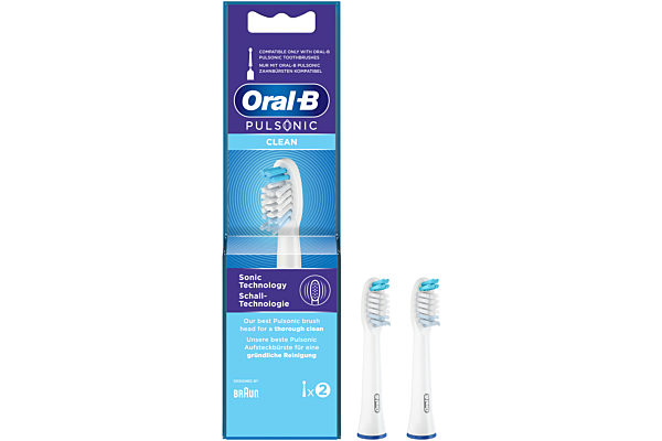 Oral-B Aufsteckbürsten Pulsonic Clean 2 Stk