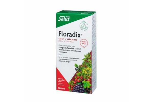 Floradix Fer + vitamines Profit Pack fl 500 ml