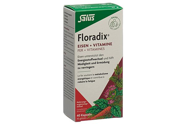 Floradix Fer + vitamines caps 40 pce