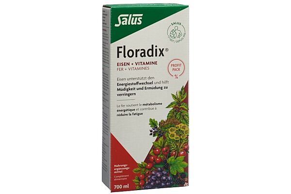 Floradix Fer + vitamines Profit Pack fl 700 ml