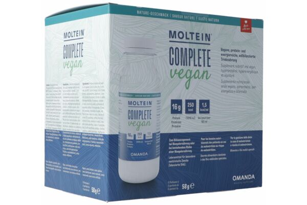 Moltein Complete végan nature 6 fl 58 g