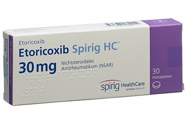 Etoricoxib Spirig HC Filmtabl 30 mg 30 Stk