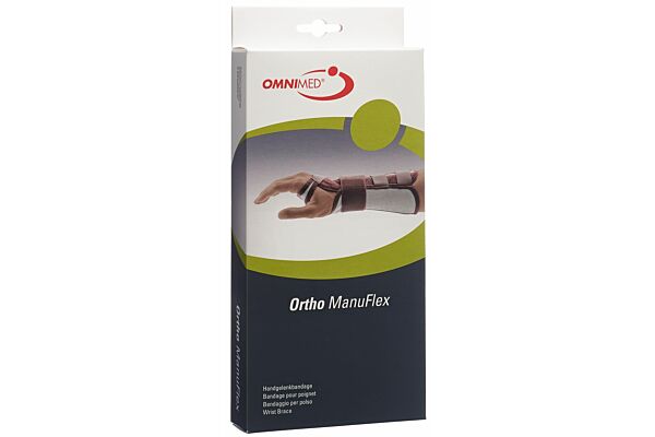 Omnimed Ortho Manu Flex Handgelenk-Bandage L 16cm rechts schwarz