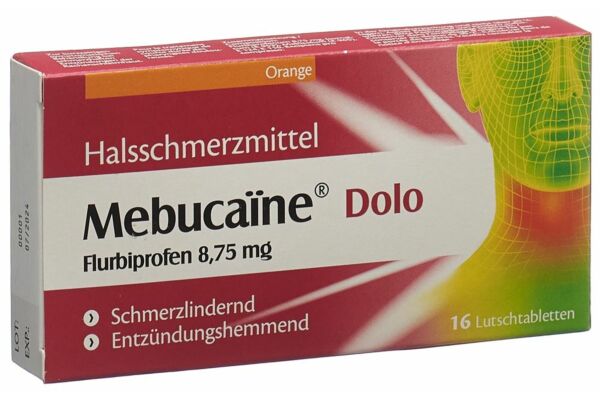 Mebucaïne Dolo cpr sucer 8.75 mg 16 pce
