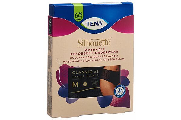TENA Silhouette Classic Washable Underwear M noir