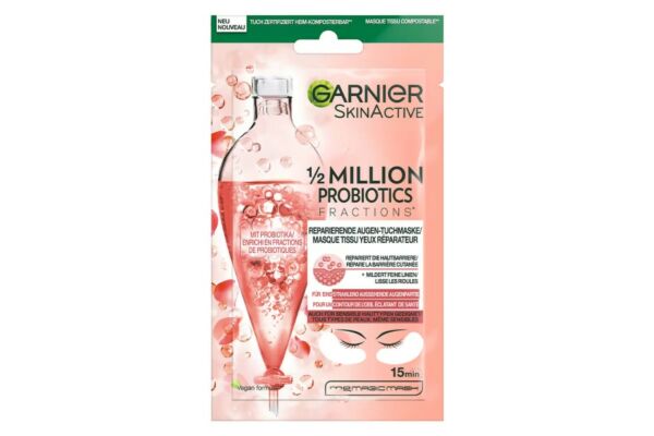 Garnier 1/2 million probiotics masque tissu yeux réparateur 6 g