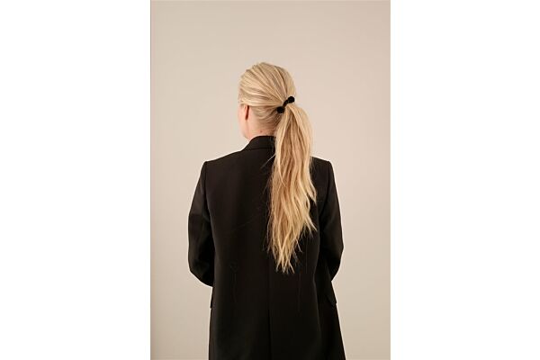 CORINNE Élastique à cheveux Hair Tie Pom Pom Ibiza black 3 pce