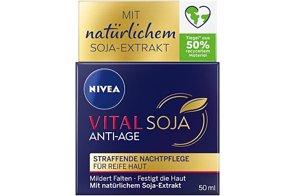 Nivea Vital Soja Anti-Age crème de nuit régénérante pot 50 ml