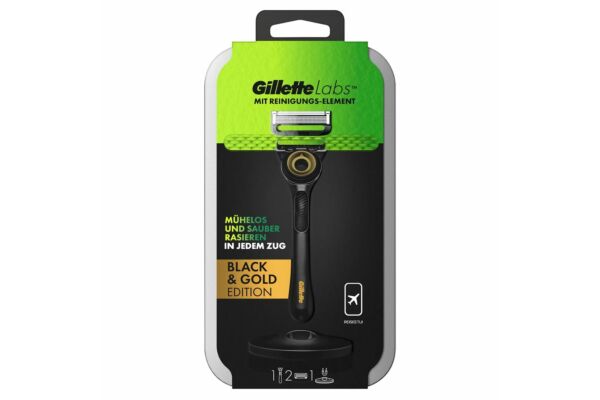 Gillette Labs rasoir avec 2 lames et étui de voyage