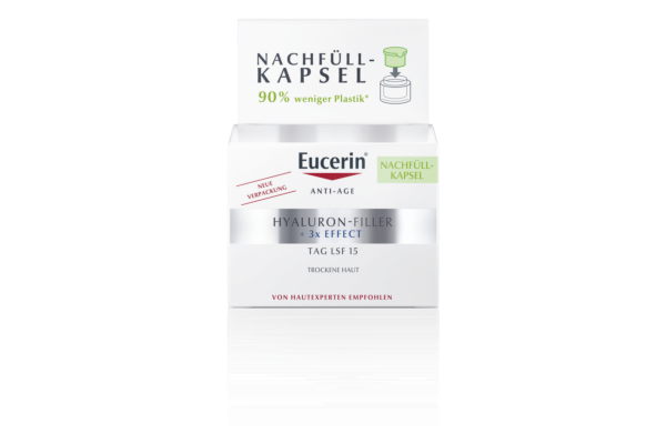Eucerin HYALURON-FILLER Tagespflege trockene Haut LSF15 Refill Topf 50 ml