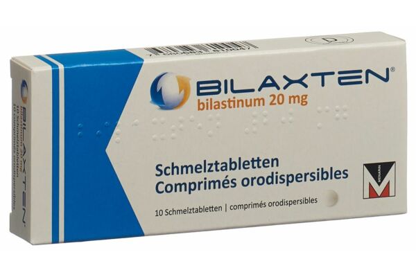 Bilaxten Schmelztabl 20 mg 10 Stk