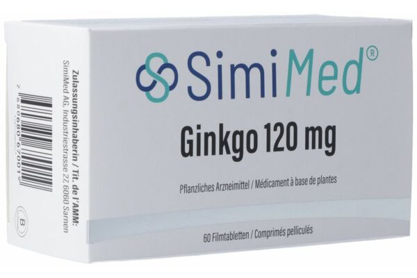 SimiMed Ginkgo Filmtabl 120 mg 60 Stk