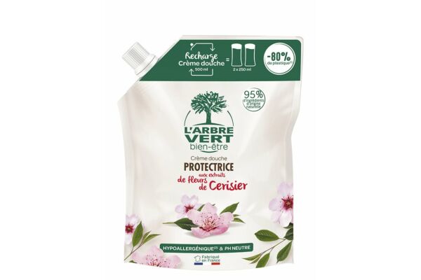 L'ARBRE VERT Dusch Kirschblüten Refill französisch Btl 500 ml