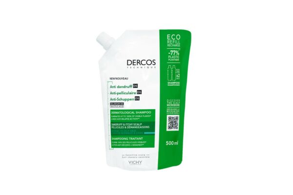 Vichy Dercos Anti dandruff DS Shampooing cheveux gras Refill sach 500 ml