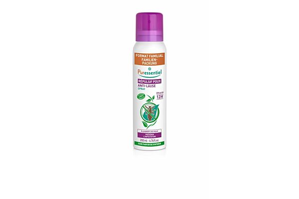 Puressentiel anti-poux spray répulsif format familial 200 ml