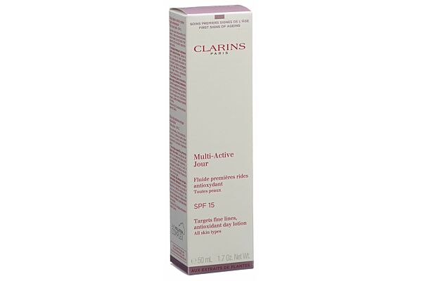 Clarins Multi Active Jour Fluide Sun Protection Factor 15 50 ml