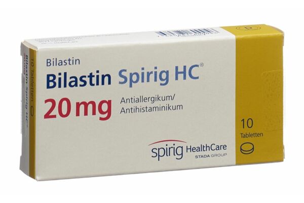 Bilastine Spirig HC cpr 20 mg 10 pce