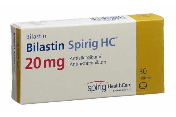 Bilastin Spirig HC Tabl 20 mg 30 Stk