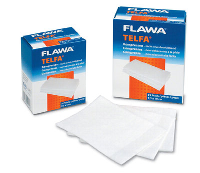 FLAWA TELFA compresses 7.5x20cm stérilisé 25 pce
