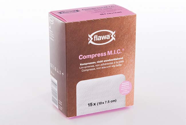 FLAWA MIC compresses 7.5x10cm stérilisées 15 pce